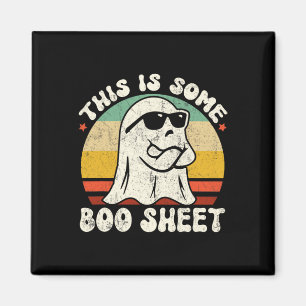 Dies ist ein Boo-Blatt Cool Ghost Fun Halloween Co Magnet