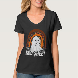 Dies ist ein Boo-Blatt-Geist Retro-Halloween-Kostü T-Shirt