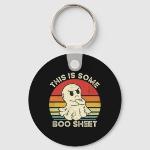 Dies ist ein boo-Sheet Fun Ghost Retro Halloween C Schlüsselanhänger