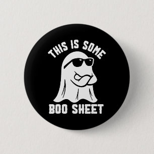 Dies ist ein Boo-Sheet Ghost Retro Halloween Costu Button