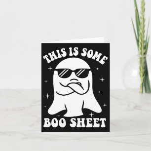 Dies ist ein Boo-Sheet Ghost Retro Halloween Costu Karte