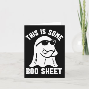 Dies ist ein Boo-Sheet Ghost Retro Halloween Costu Karte