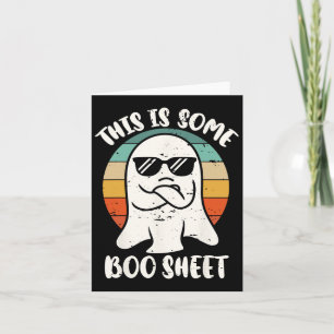 Dies ist ein Boo-Sheet Ghost Retro Halloween Costu Karte