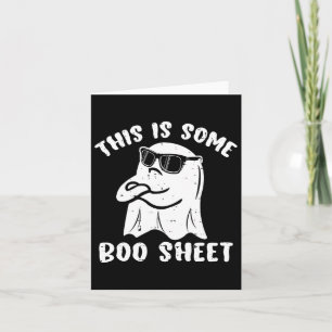 Dies ist ein Boo-Sheet Halloween Ghost Fun Geschen Karte