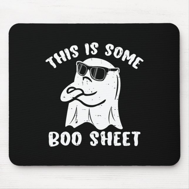 Dies ist ein Boo-Sheet Halloween Ghost Fun Geschen Mousepad (Vorne)