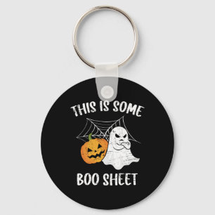 Dies ist ein boo-Sheet Halloween Ghost Fun Geschen Schlüsselanhänger