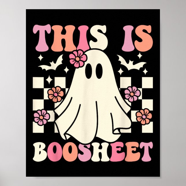 Dies ist ein Bootblatt Halloween Ghost Kostüm Retr Poster (Vorne)