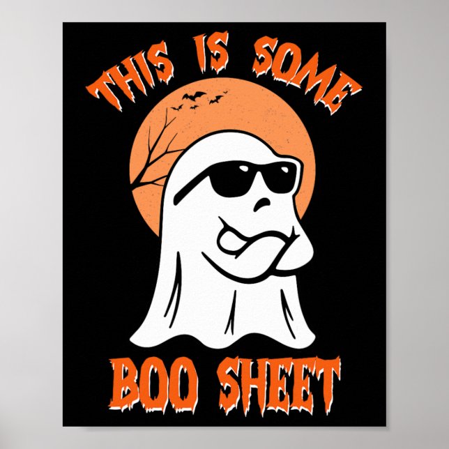 Dies ist ein Bootsheet Halloween Cooler Ghost-Spaß Poster (Vorne)