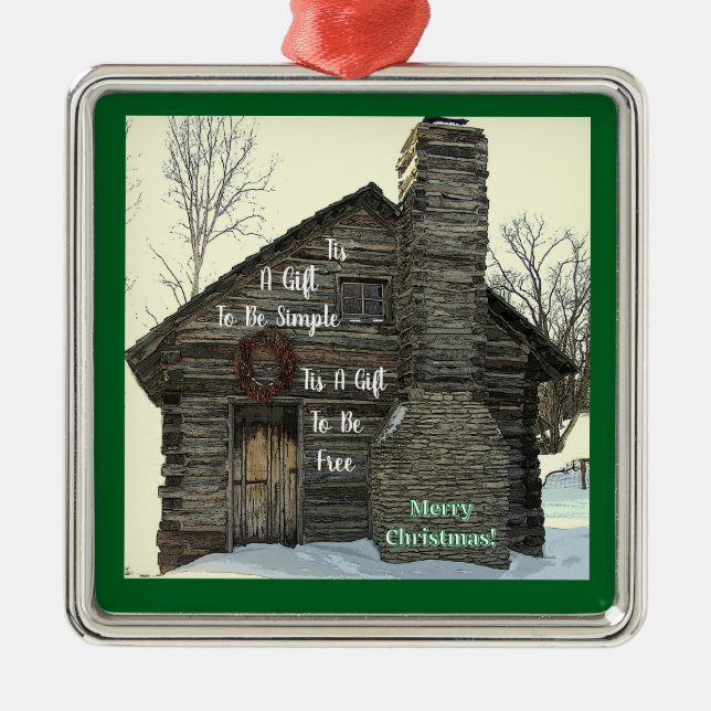 Dies ist ein Geschenk, um einfach zu sein/frohe We Ornament Aus Metall (Vorne)