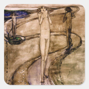 "Dies ist ein langer Weg, den man sich wünschen ka Quadratischer Aufkleber