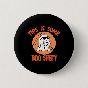 Dies ist ein paar Booblätter Halloween Cool Ghost  Button