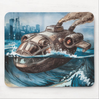 Dies ist ein Raumschiff, das für einen Augenblick Mousepad