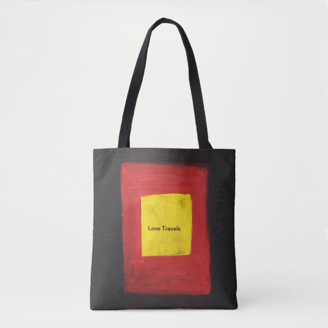 Dies ist ein Tote Bag Text Liebe Design. (Vorderseite)