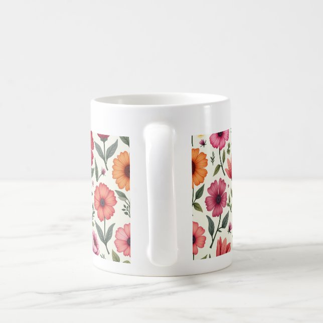 Dies ist eine Blume Design-Tasse Kaffeetasse (Henkel)