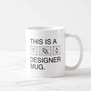 Dies ist eine Designer-Tasse Kaffeetasse