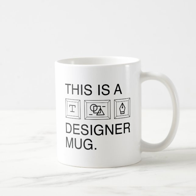 Dies ist eine Designer-Tasse Kaffeetasse (Rechts)