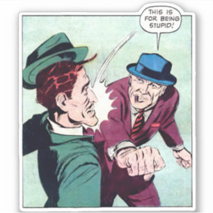 Dies ist für die Utopie Vintager Gangster-Comicen Aufkleber