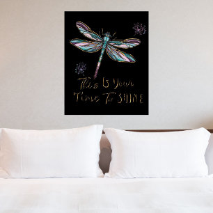 Dies ist Ihr Zeitzettel-Skript Dragonfly-Lüster Poster