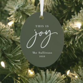 Dies ist Joy Green Photo Holiday Ornament Aus Metall