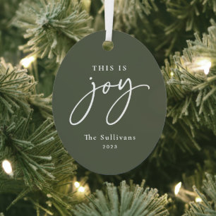 Dies ist Joy Green Photo Holiday  Ornament Aus Metall