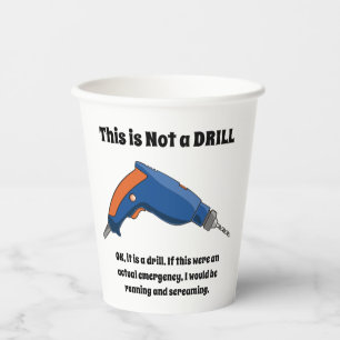 Dies ist kein Drill Pappbecher
