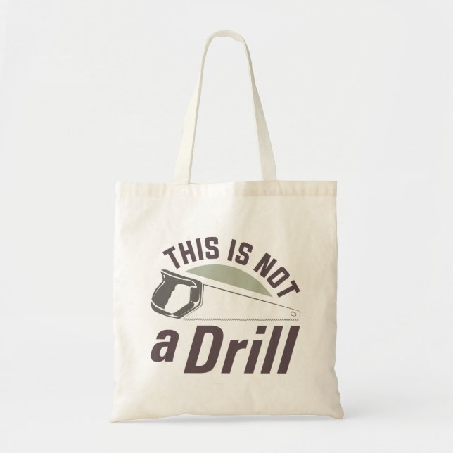 Dies ist kein Drill Tragetasche (Vorne)