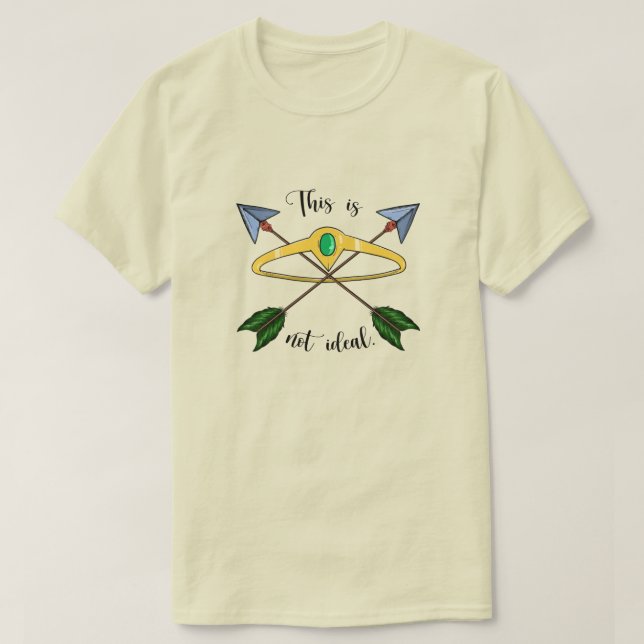 Dies ist kein idealer T - Shirt - Creme (Design vorne)