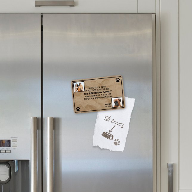 Dies ist kein Joke Foto Dog Magnet (Von Creator hochgeladen)