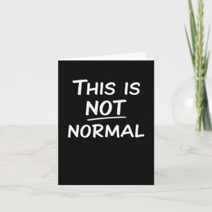 Dies ist kein normaler Aufkleber Karte