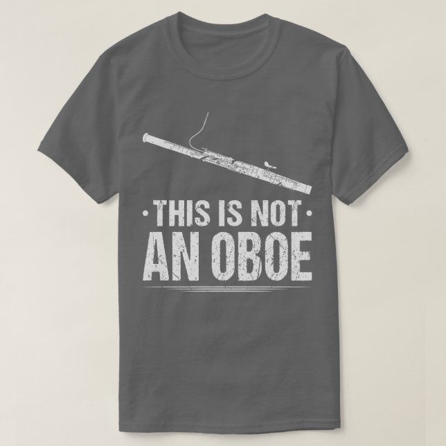 Dies ist kein Oboe-Bassoon Player-Bassoonist Funit T-Shirt (Design vorne)