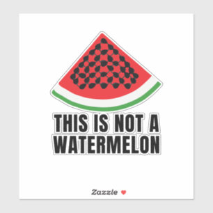 Dies ist kein Watermelon - ein palästinensischer F Aufkleber