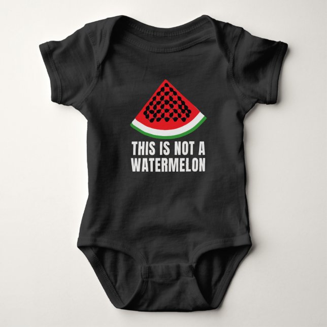 Dies ist kein Watermelon - ein palästinensischer F Baby Strampler (Vorderseite)