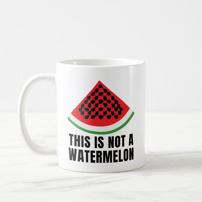 Dies ist kein Watermelon - ein palästinensischer F Kaffeetasse (Links)