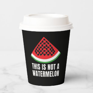 Dies ist kein Watermelon - ein palästinensischer F Pappbecher