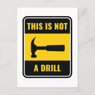 Dies ist keine Bohrhammer-Tool-Postkarte Postkarte