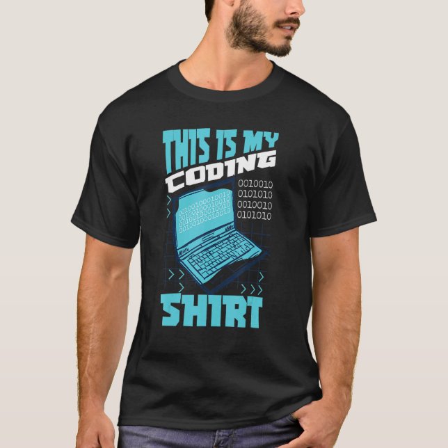 Dies ist mein Coding-Shirt-Website-Programmierer W T-Shirt (Vorderseite)
