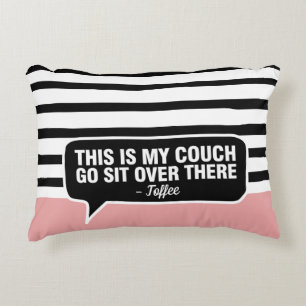 Dies ist mein Couch Custom Gift Pet Name Personali Dekokissen