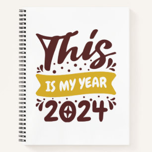 Dies ist mein Jahr 2024 Notizbuch