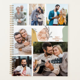 Dies ist mein Jahr 6 Foto Trendy Abstrakt Planer