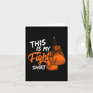 Dies ist mein Kampf Leukämie Bewusstseinswartung K Karte