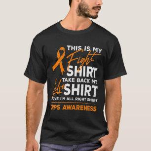 Dies ist mein Kampf RSS Crps Awareness Orange Ribb T-Shirt