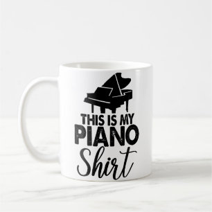 Dies ist mein Piano Keyboard Tee Shirts Pianist Mu Kaffeetasse