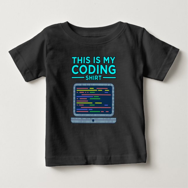 Dies ist mein Programmierrechner Baby T-shirt (Vorderseite)