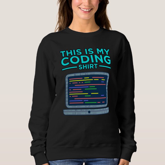 Dies ist mein Programmierrechner Sweatshirt (Vorderseite)