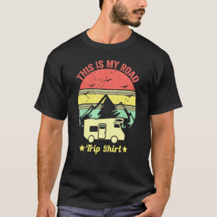 Dies ist mein Road Trip Vintag Rv Camping Camper 2 T-Shirt
