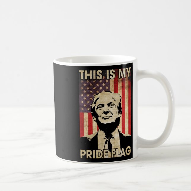 Dies ist mein Stolz Flag Trump American Flag 4. Ju Kaffeetasse (Rechts)