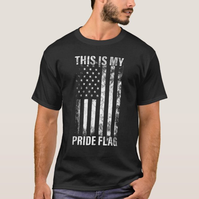 Dies ist mein Stolz Flag USA Amerikaner 4. Juli Pa T-Shirt (Vorderseite)