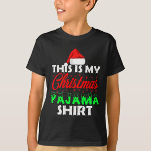 Dies ist mein Weihnachts-Pyjama-Familien-Geschenks T-Shirt