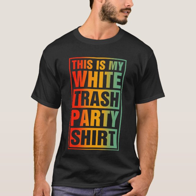 Dies ist mein weißes Party Funny Quotes Redewendun T-Shirt (Vorderseite)