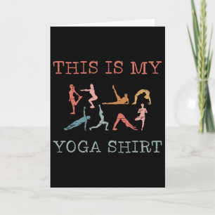 Dies ist mein Yoga-Design Yoga-Übungen Vinyasa-Flu Karte